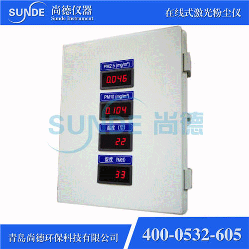 SN-F802 智能型在線(xiàn)式粉塵濃度檢測(cè)儀（PM2.5+PM10，帶外顯）
